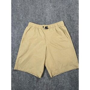Eddie Bauer Travex Shorts Mens Small Tan Lightweight Ripstop Drawstring Outdoor